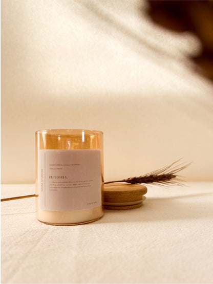 Glass Scented Candles : Vanilla Creme